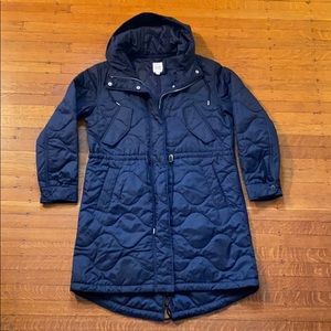 Gap Hooded Quilted Coat